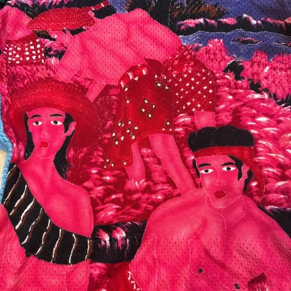 Vintage CUSTO BARCELONA Artistic Psychedelic
Print Velvet Top, Sz L (runs small) - Picture 10 of 13